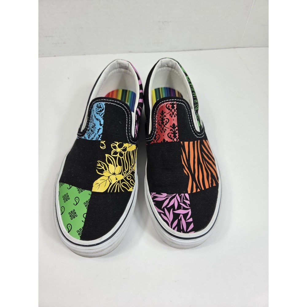 VAN'S X Crayola Off The Wall Slip-On Canvas Sneakers Men 6 Women 7.5 Multicolor